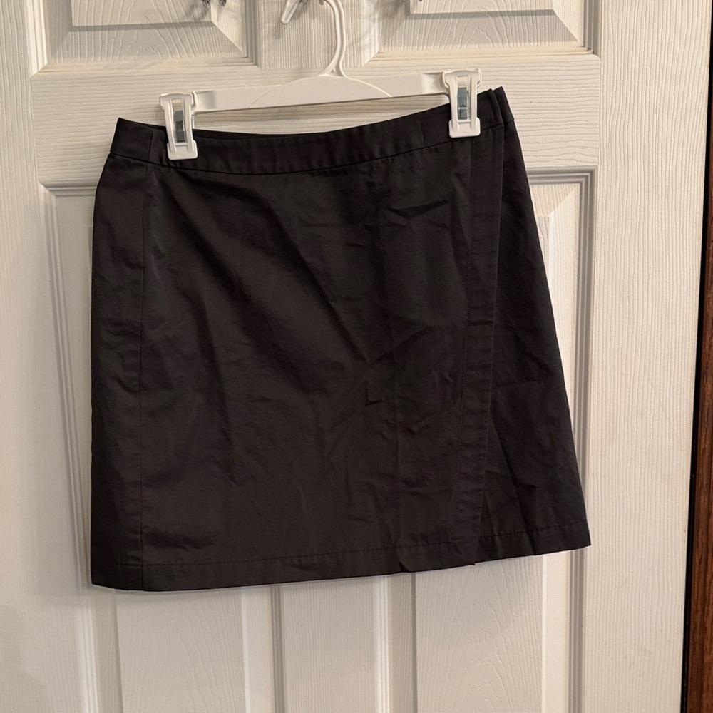 LOFT olive green Mini Skirt - wrap skirt